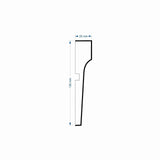 Window Frame Cornice Plaster Coated EPS O-105 25mm x 130mm