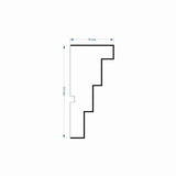 Windowsill Cornice Plaster Coated EPS - P-203 70mm x 150mm