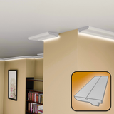 Plaster-Coated LED Sidelighting Coving SH14 140mm x 40mm | Premium Sidelight Cornice