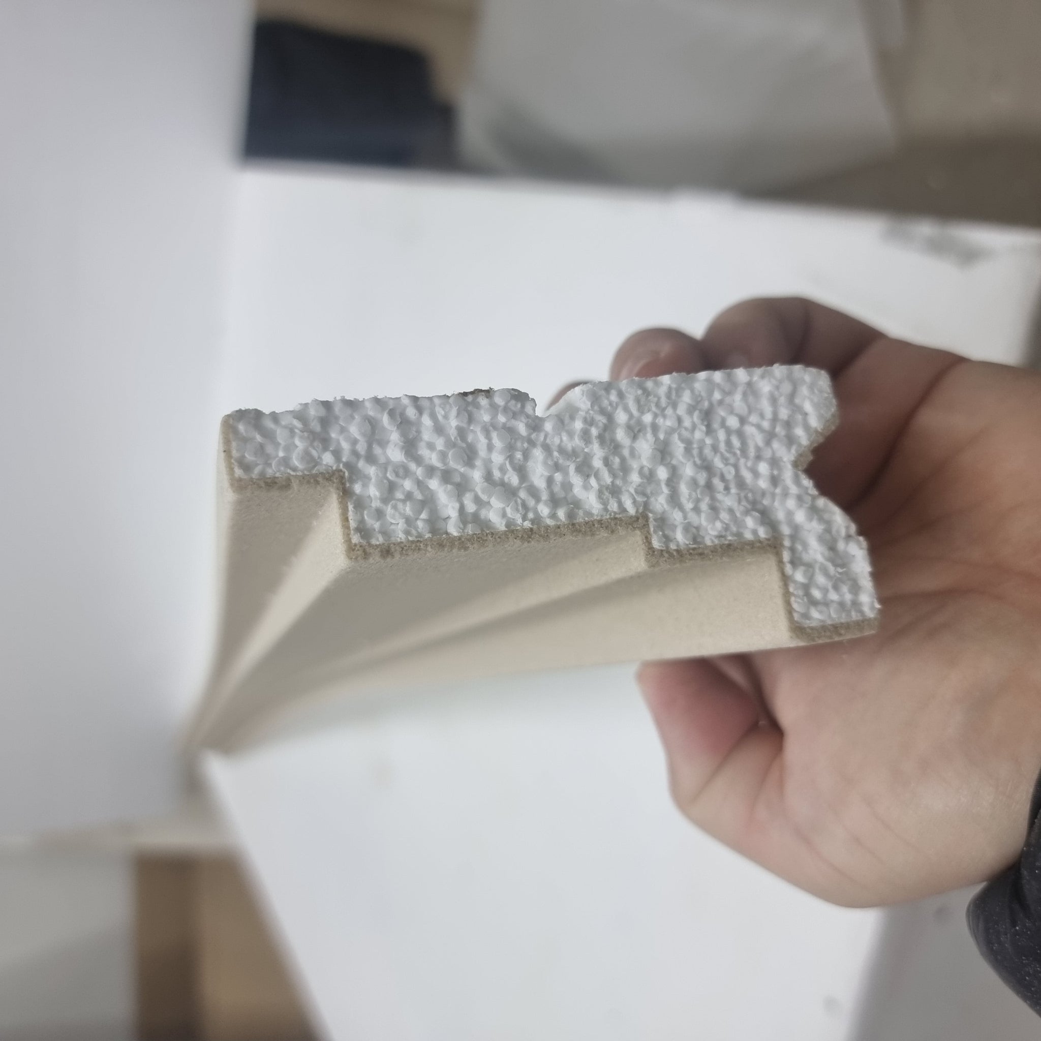 Plaster-Coated LED Sidelighting Coving SH15 100mm x 45mm | Premium Sidelight Cornice