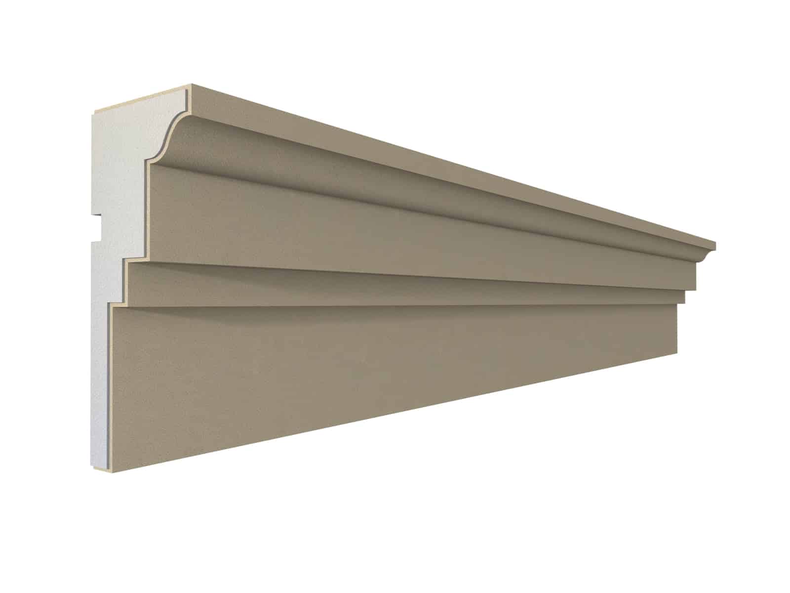 Windowsill Cornice Plaster Coated EPS - P-308 55mm x 130mm