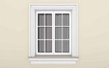 Window Frame Cornice Plaster Coated EPS O-301 50mm x 165mm