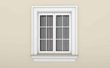 Window Frame Cornice Plaster Coated EPS O-305 45mm x 175mm