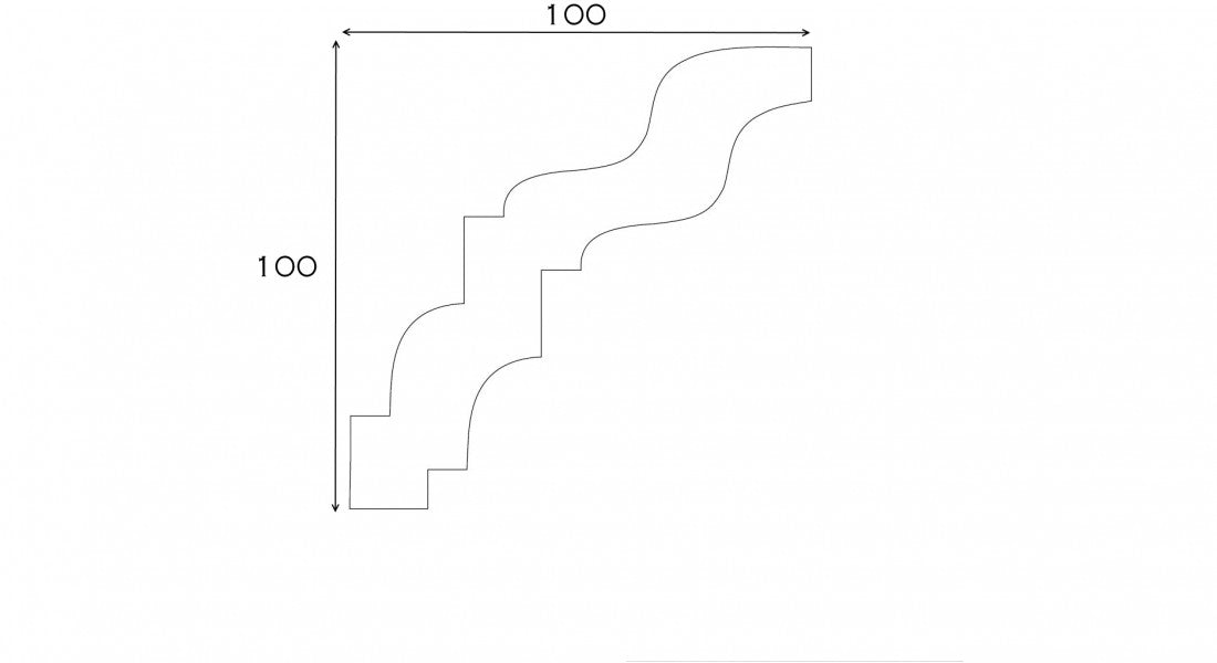 Polystyrene Coving for Wall Ceiling BSX18 Lightweight XPS
