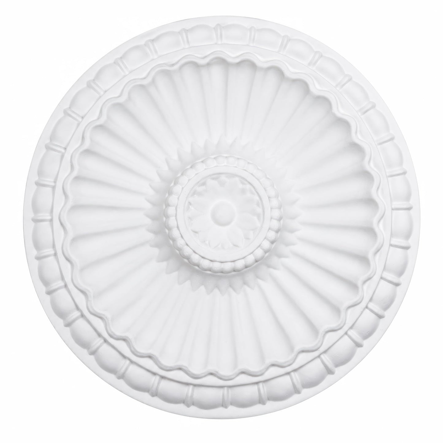 K6 Ceiling Rose Premium 28 cm Medium - Floral Ceiling Medallion for Light Fittings & Chandeliers