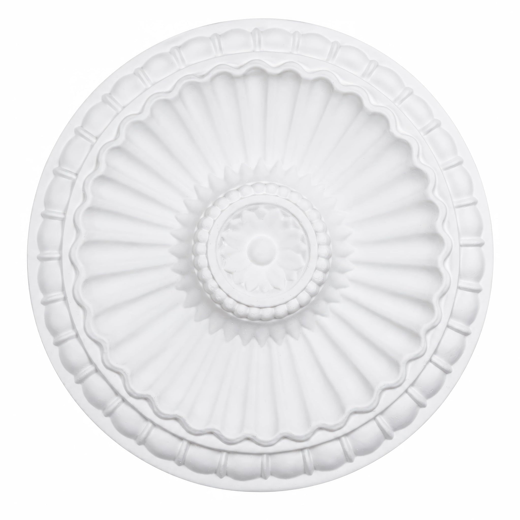 K6 Ceiling Rose Premium 28 cm Medium - Floral Ceiling Medallion for Light Fittings & Chandeliers