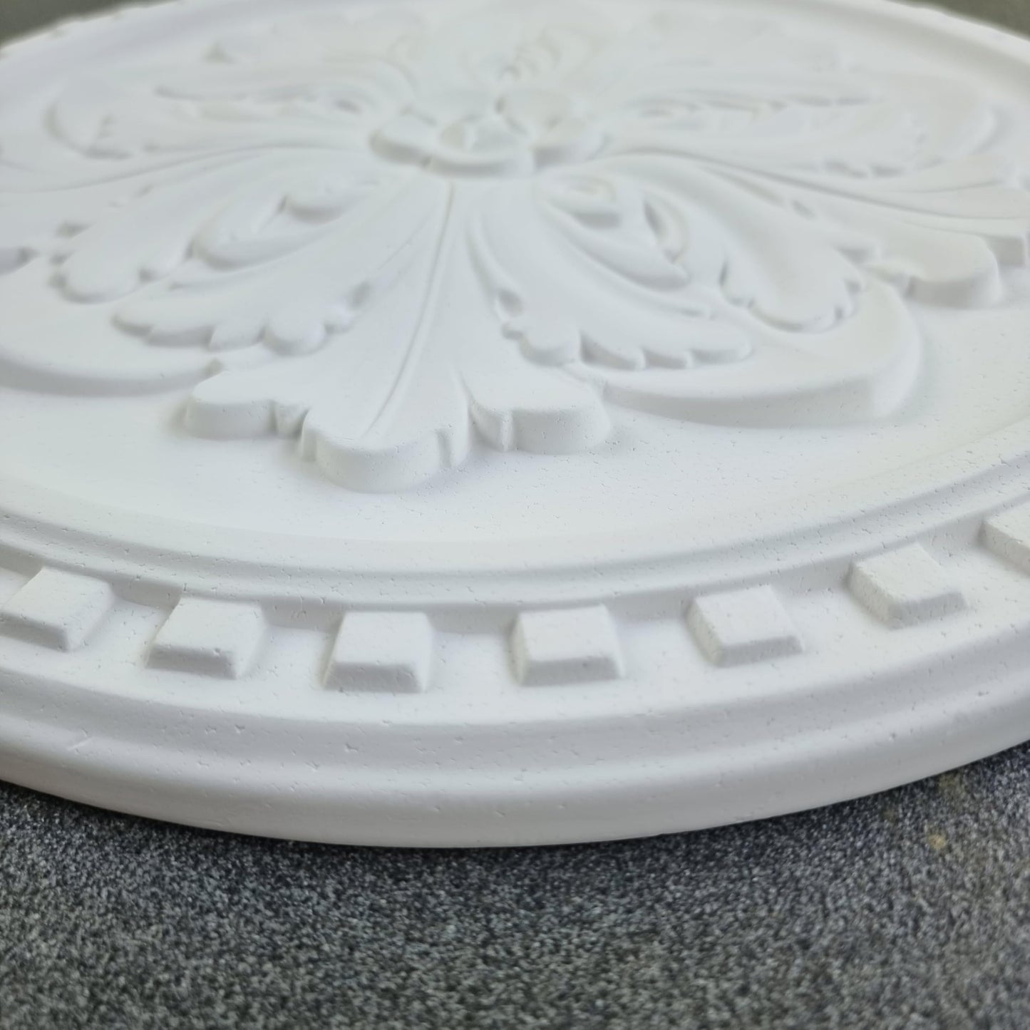 K12 Ceiling Rose Premium 42 cm Large - Floral Ceiling Medallion for Light Fittings & Chandeliers