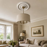 K10 Ceiling Rose Premium 41 cm Large - Floral Ceiling Medallion for Light Fittings & Chandeliers