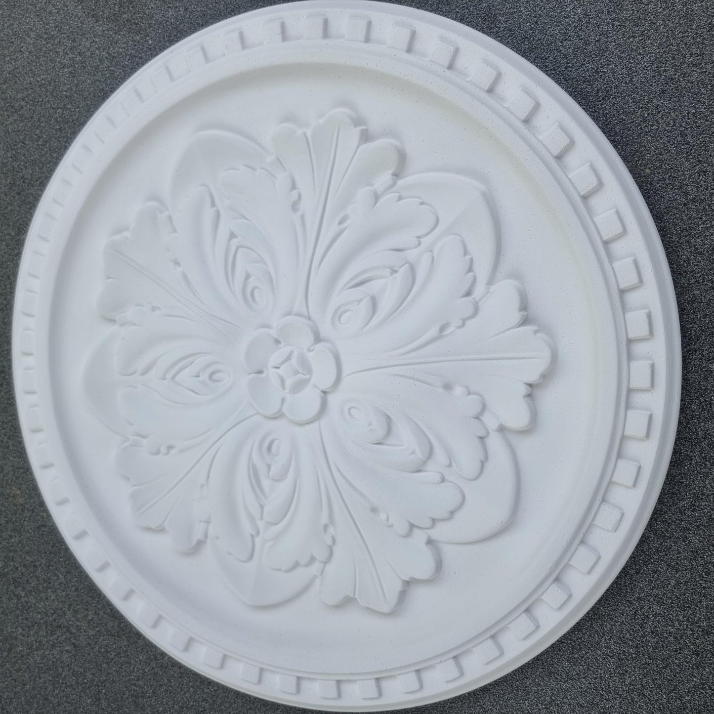 K12 Ceiling Rose Premium 42 cm Large - Floral Ceiling Medallion for Light Fittings & Chandeliers