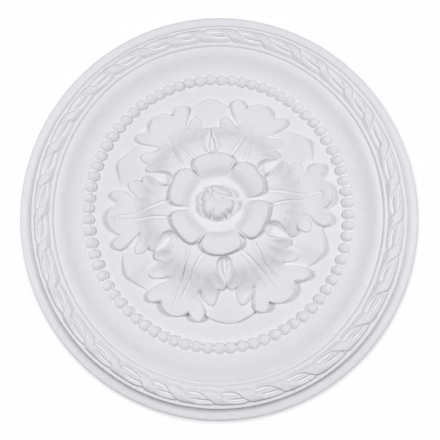 K8 Ceiling Rose Premium 30 cm Medium - Floral Ceiling Medallion for Light Fittings & Chandeliers