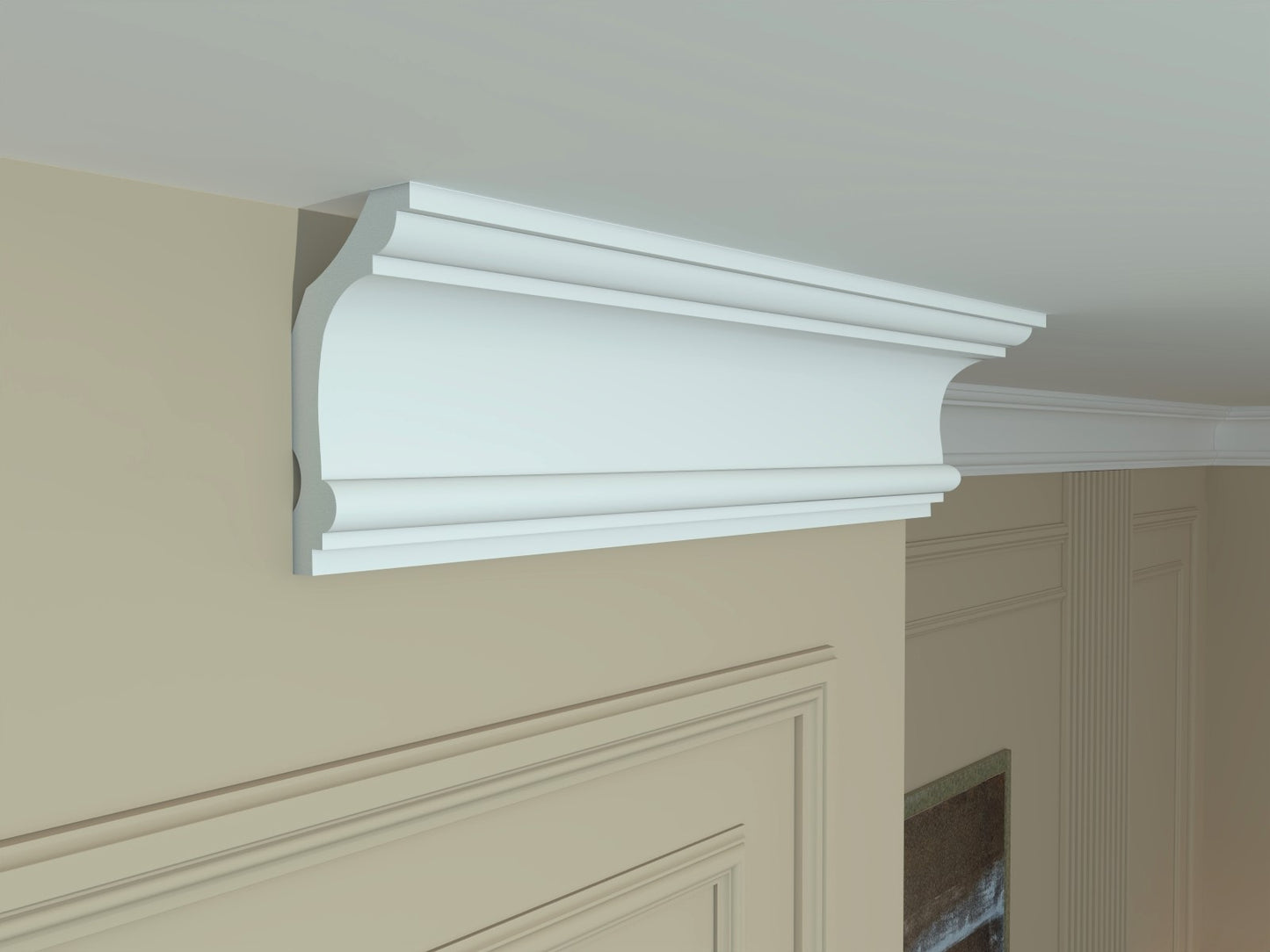 Polystyrene Coving for Wall Ceiling LKS-20 Lightweight XPS