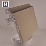 Plaster-Coated LED Downlighting Coving GU10HB 200mm x 80mm | Premium Downlight Cornice