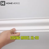 Polystyrene Coving for Wall Ceiling HL90 70x70mm Lightweight XPS