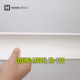 Polystyrene Coving for Wall Ceiling  HL100 68mm x 60mm Lightweight XPS