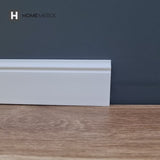 Skirting Board Trim H07P size 12,6mm x 79mm x 2 Meters | Water-Resistant, Durable & Paint-Ready