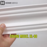 Polystyrene Coving for Wall Ceiling HL80 80x80mm Lightweight XPS