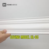 Polystyrene Coving for Wall Ceiling HL65 82mm x 75mm Lightweight XPS
