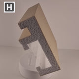 Plaster-Coated LED Downlighting Coving GU10HA 200mm x 80mm | Premium Downlight Cornice