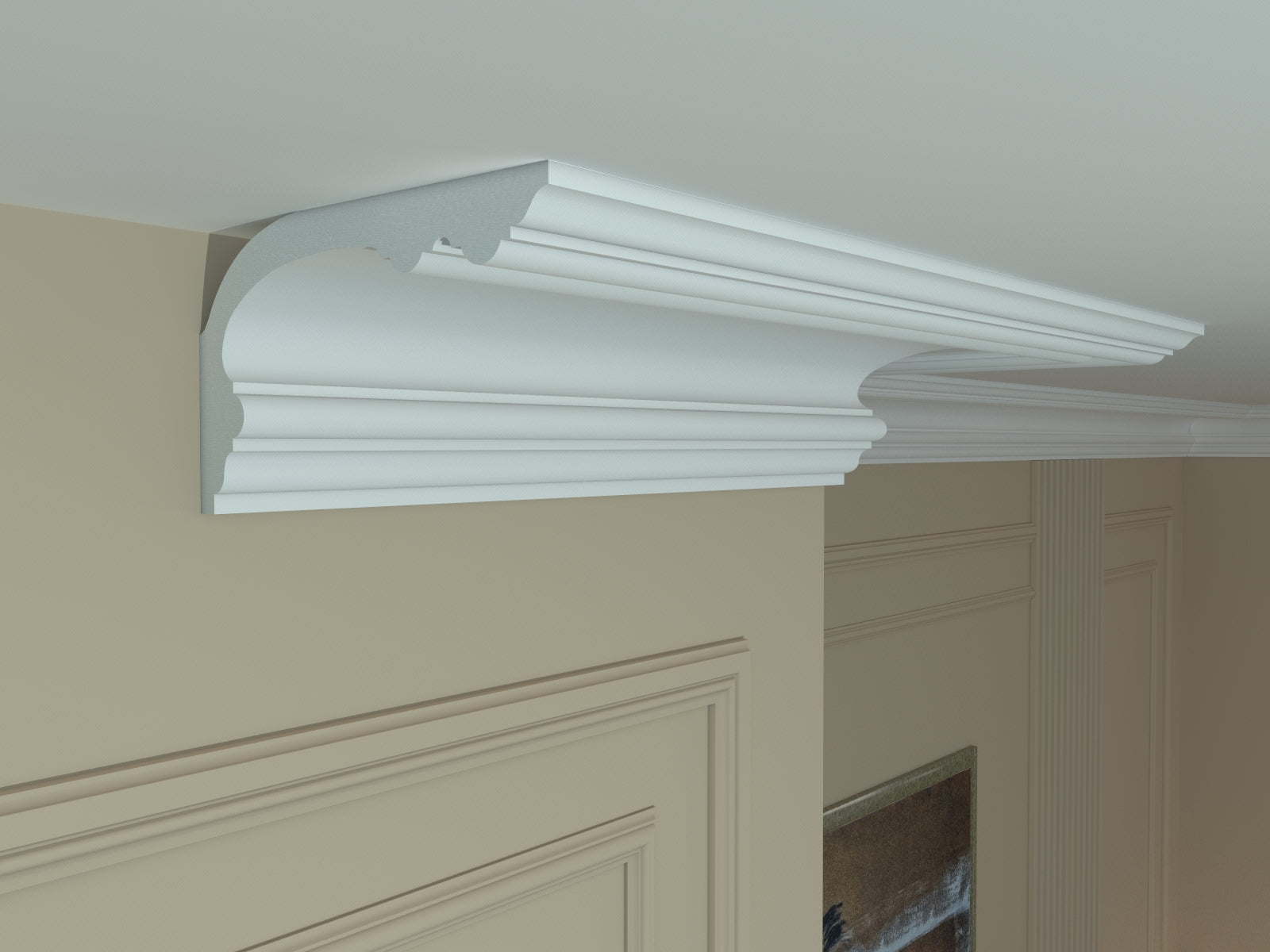 ST-24 - Lightweight XPS Ceiling Wall Coving 170mm x 100mm