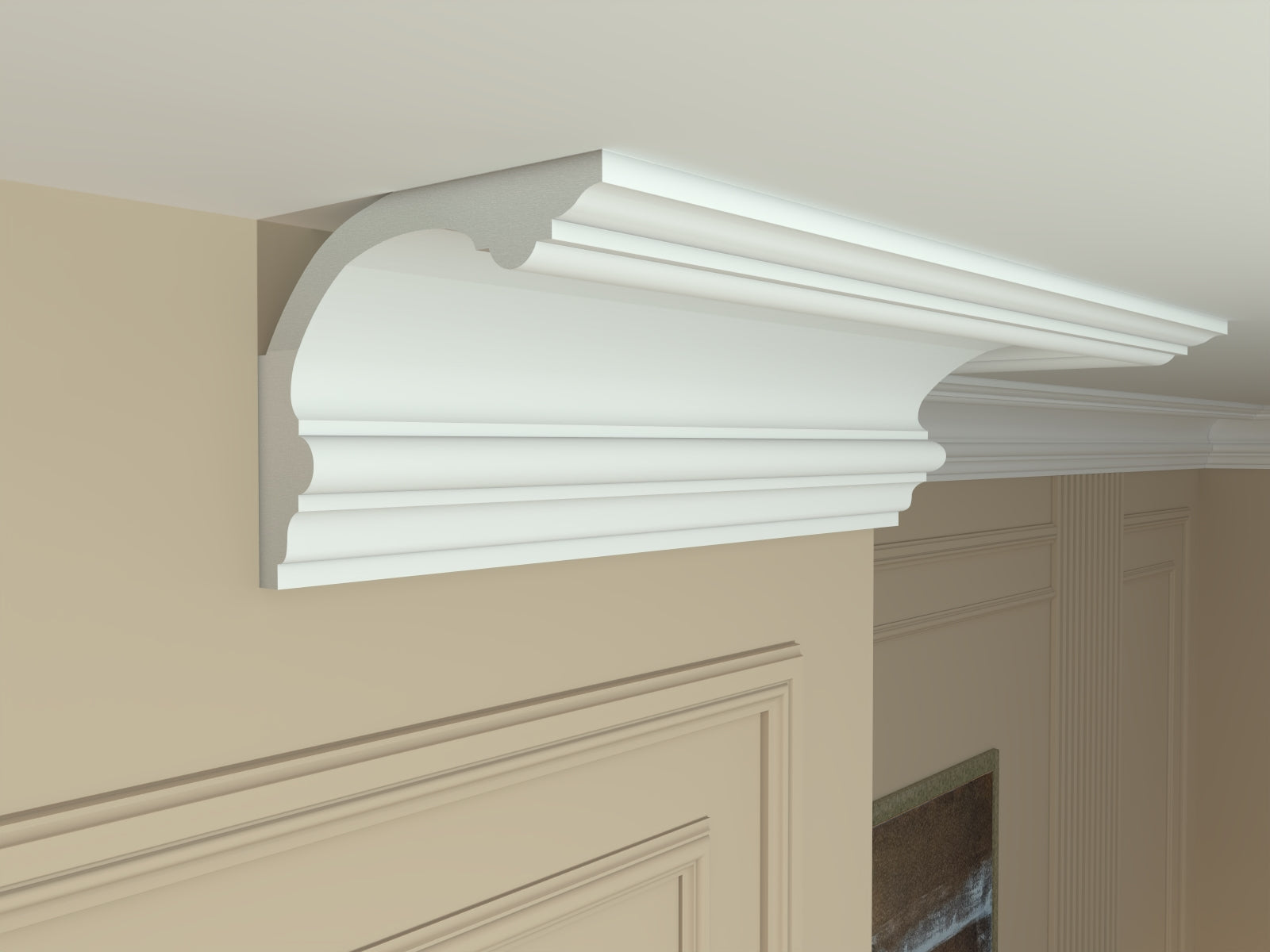 ST-25 - Lightweight XPS Ceiling Wall Coving 125mm x 100mm