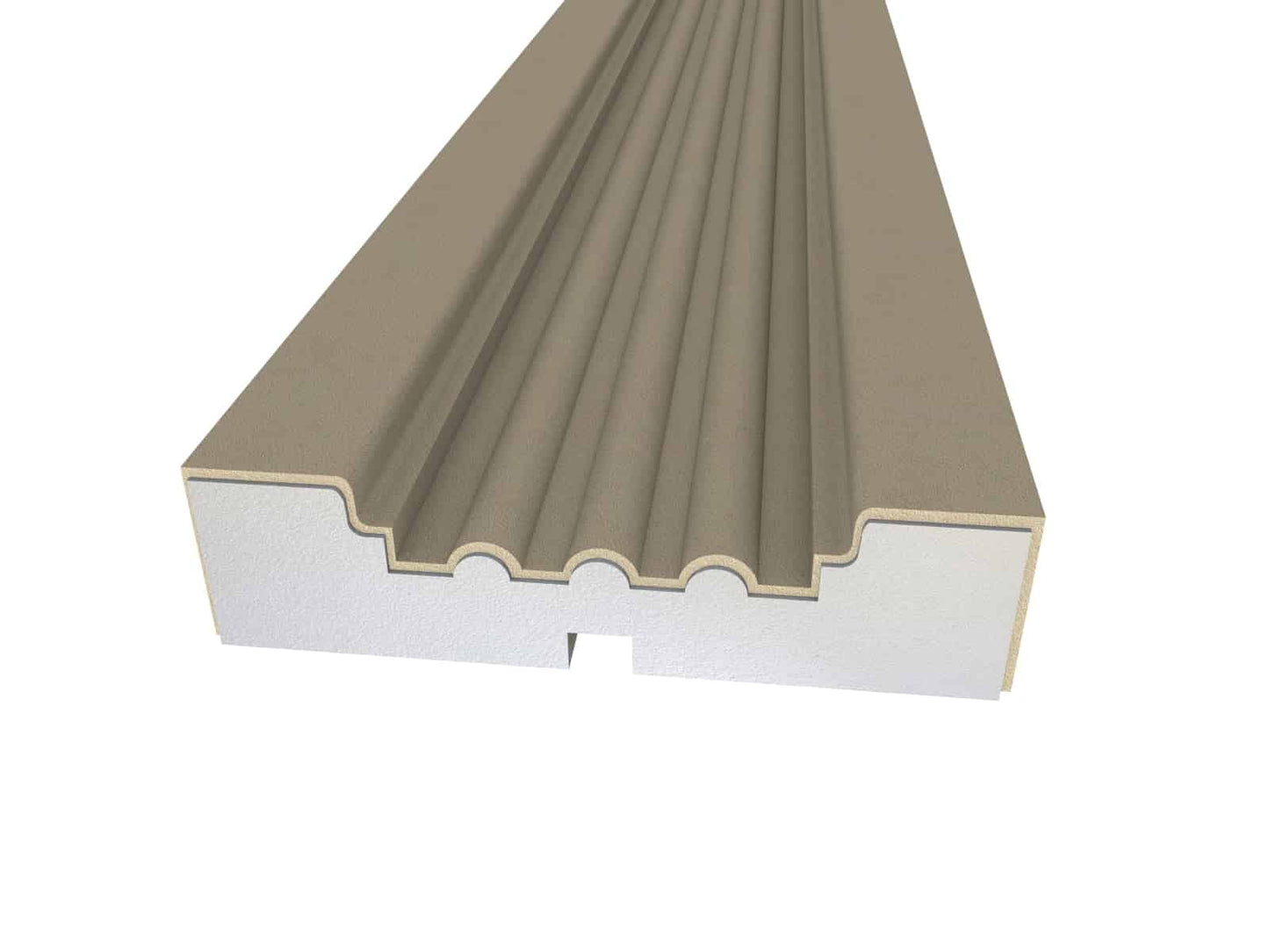 Window Frame Cornice Plaster Coated EPS O-29 30mm x 120mm