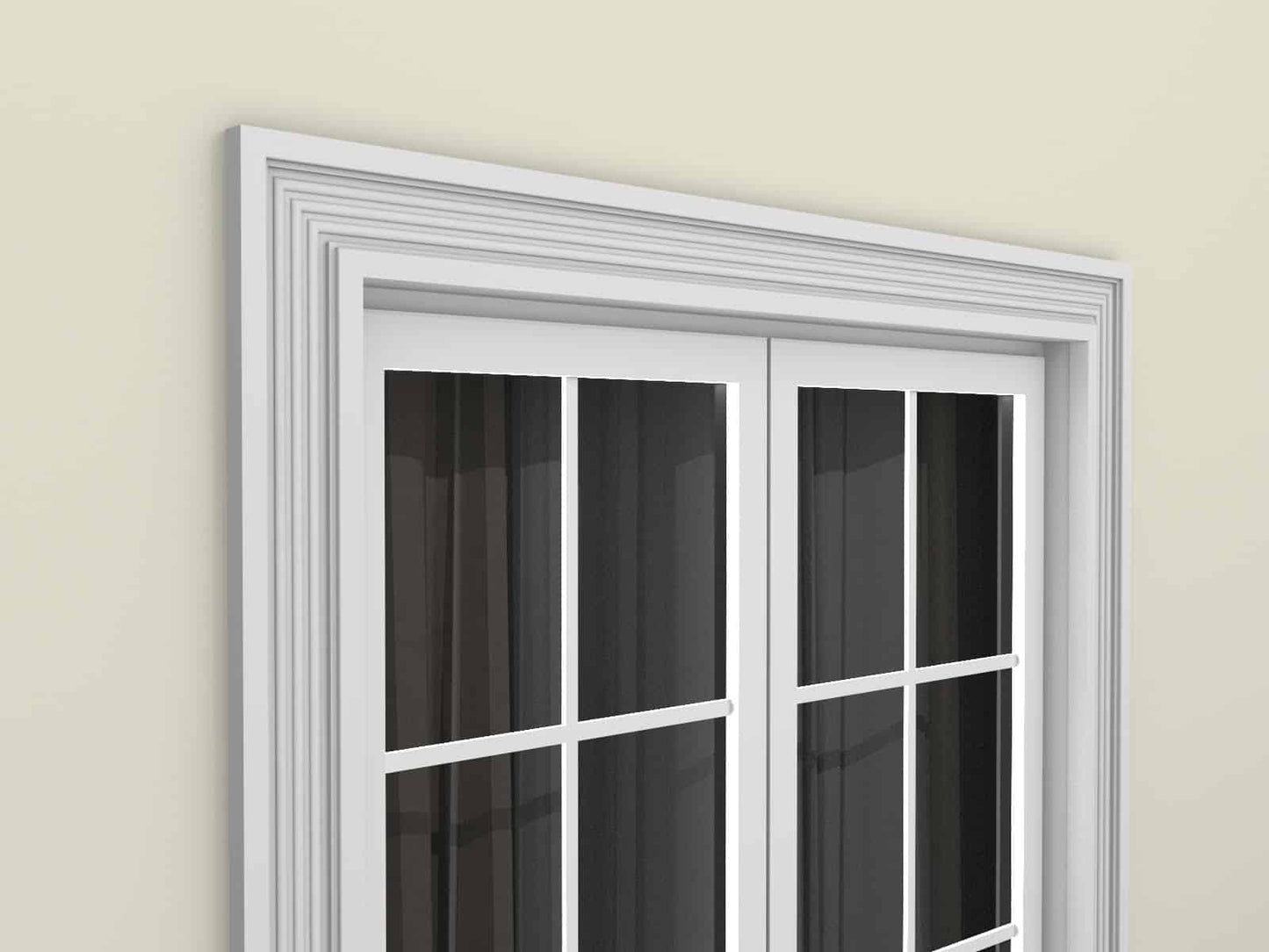 Window Frame Cornice Plaster Coated EPS O-29 30mm x 120mm