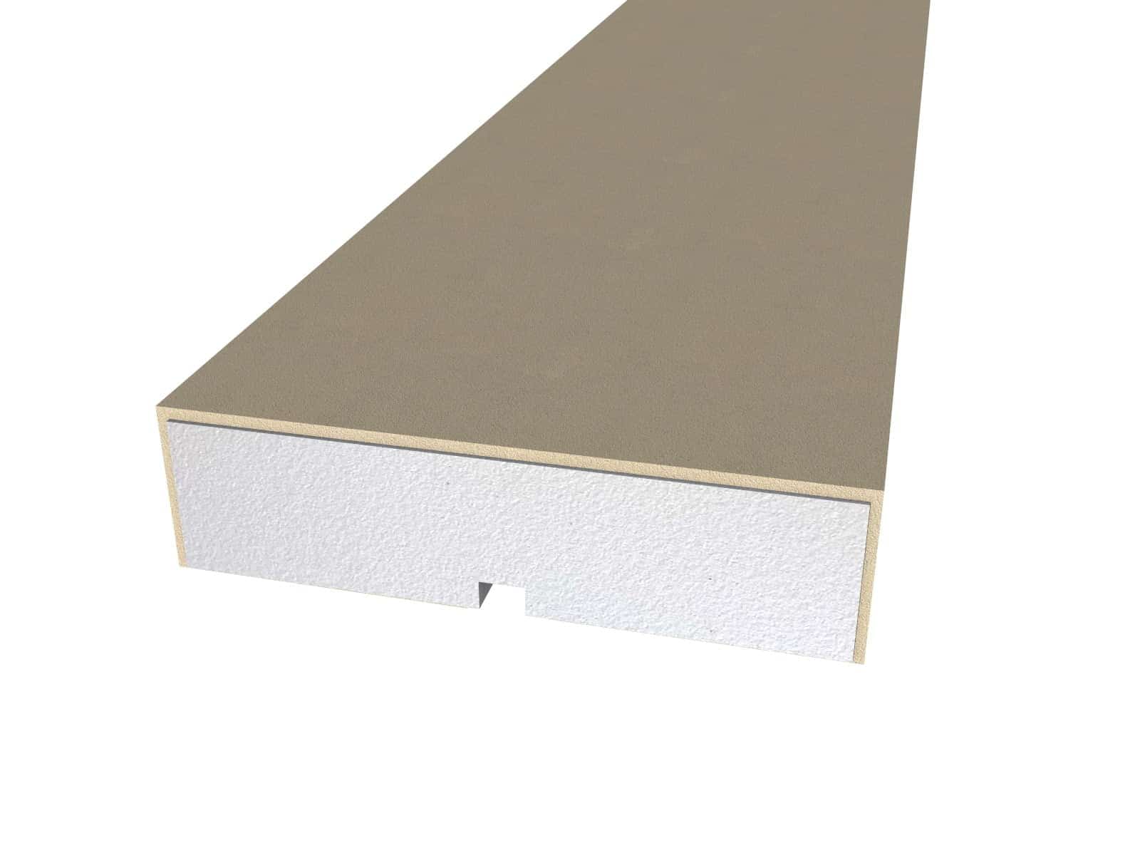 Window Frame Cornice Plaster Coated EPS O-04 30mm x 120mm