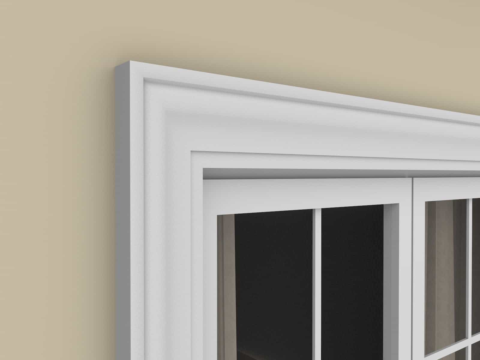 Window Frame Cornice Plaster Coated EPS O-05 40mm x 110mm