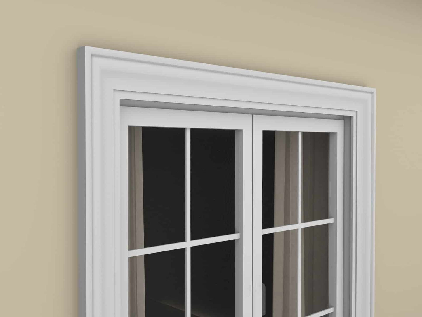Window Frame Cornice Plaster Coated EPS O-05 40mm x 110mm