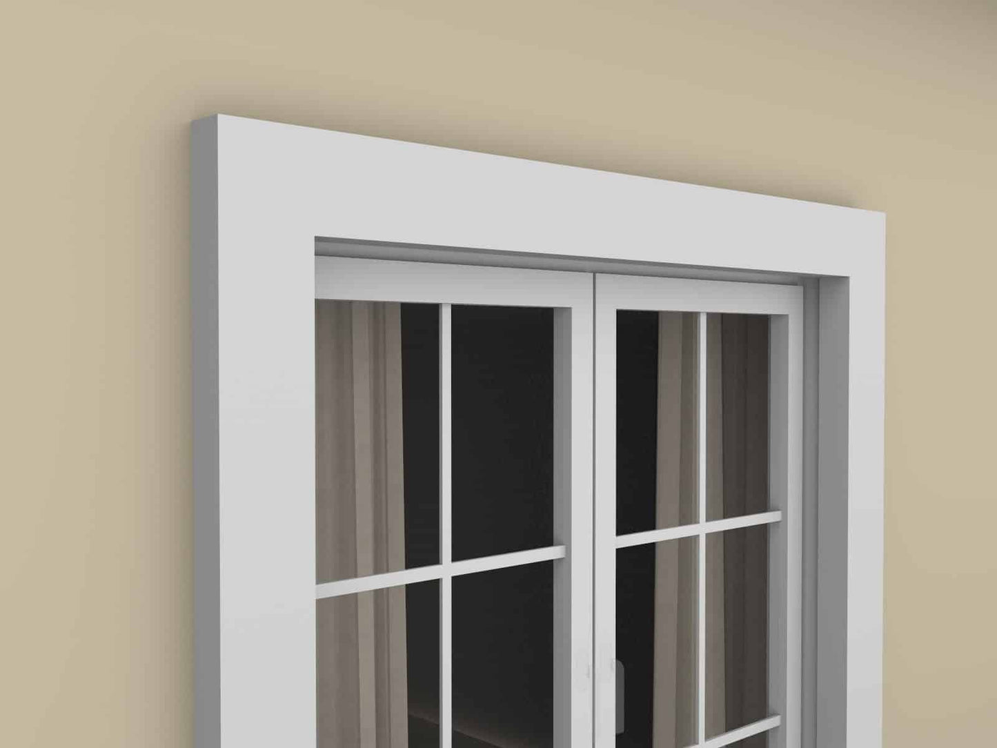Window Frame Cornice Plaster Coated EPS O-07 30mm x 60mm