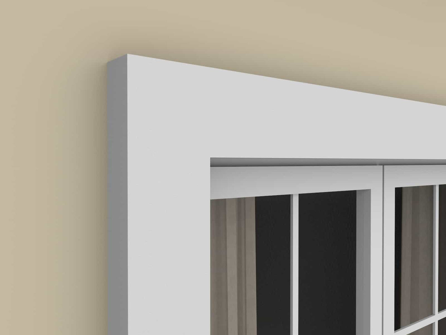 Window Frame Cornice Plaster Coated EPS O-07 30mm x 60mm