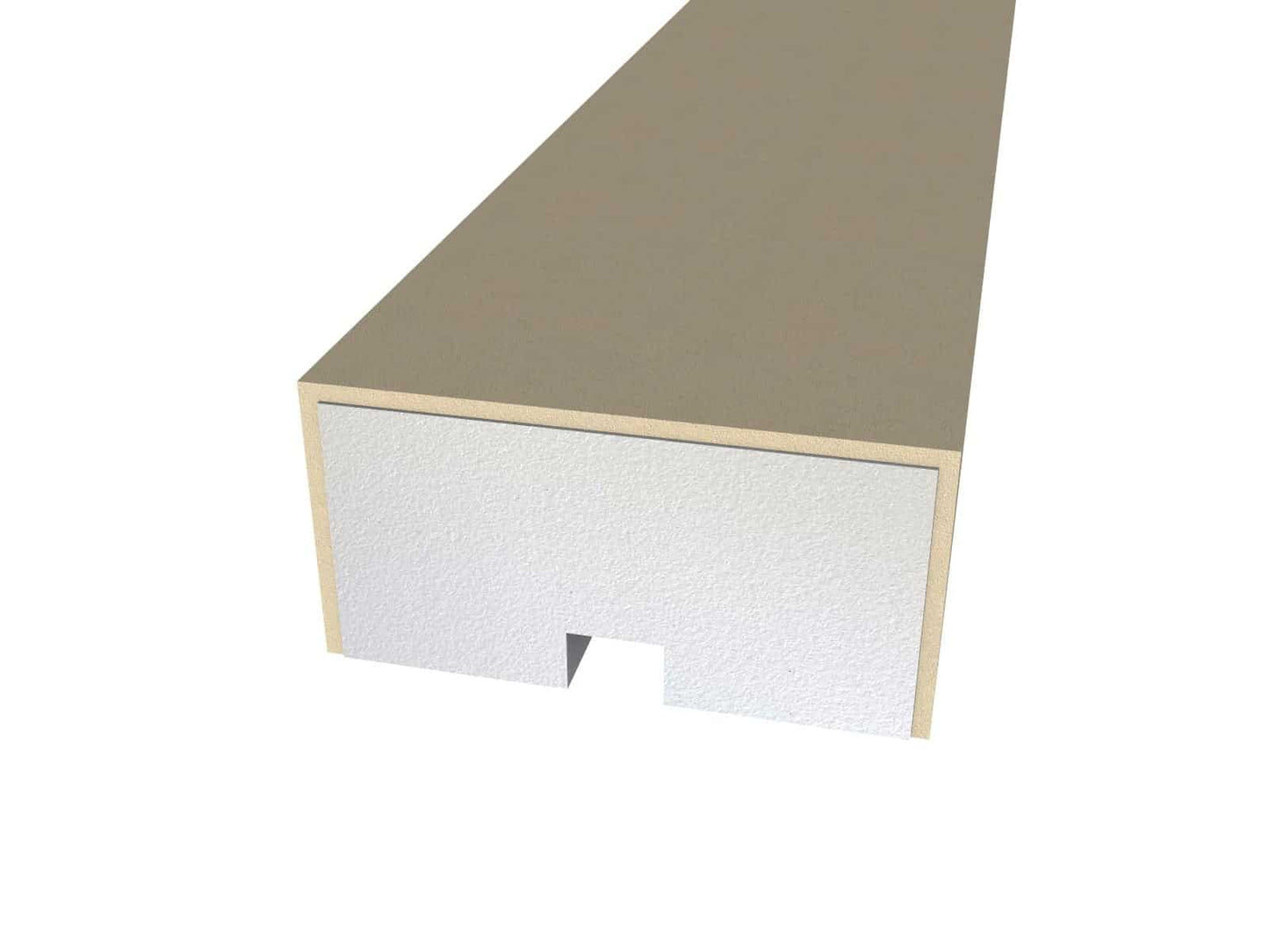 Window Frame Cornice Plaster Coated EPS O-07 30mm x 60mm