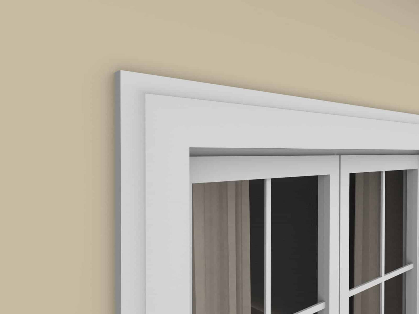 Window Frame Cornice Plaster Coated EPS O-112 30mm x 120mm