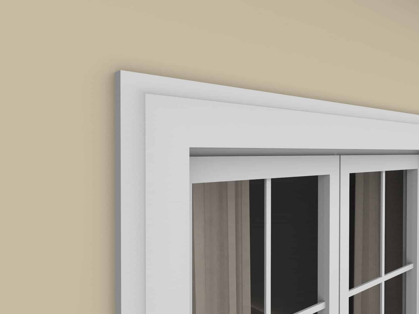 Window Frame Cornice Plaster Coated EPS O-112 30mm x 120mm