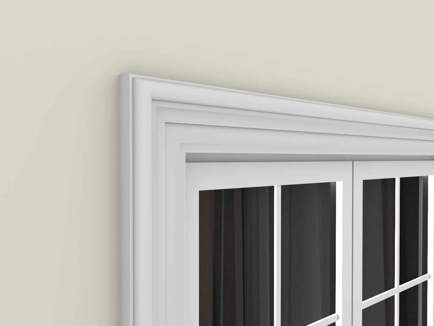 Window Frame Cornice Plaster Coated EPS O-113 50mm x 120mm
