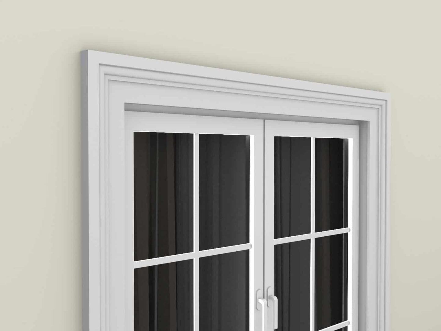 Window Frame Cornice Plaster Coated EPS O-115 35mm x 115mm