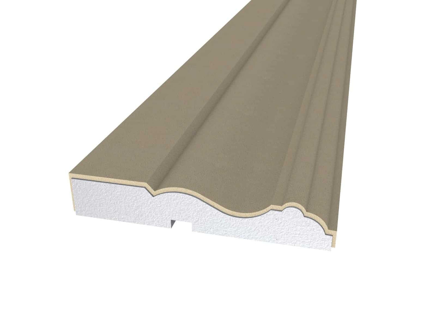 Window Frame Cornice Plaster Coated EPS O-16 20mm x 120mm