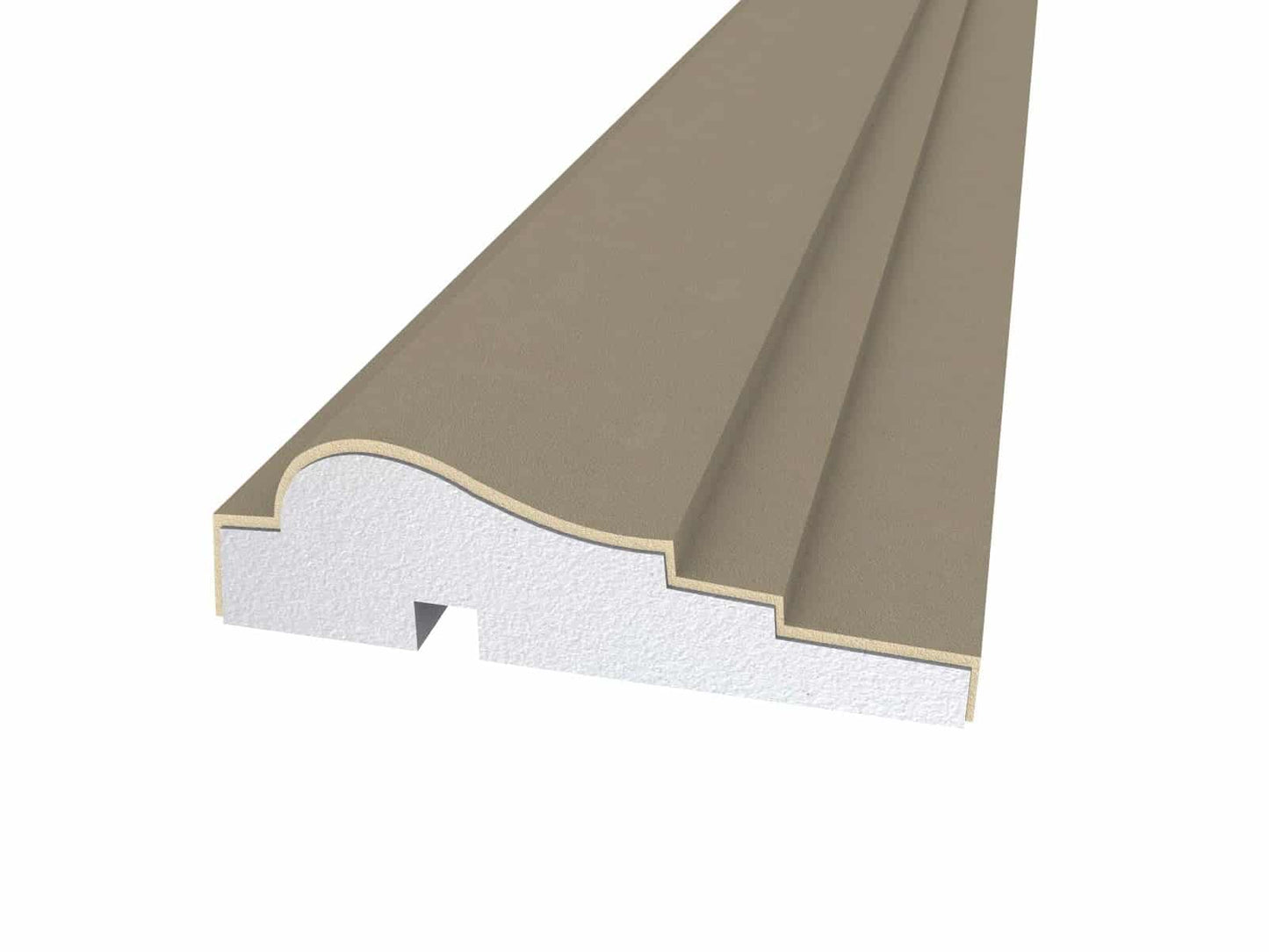 Window Frame Cornice Plaster Coated EPS O-18 22mm x 80mm