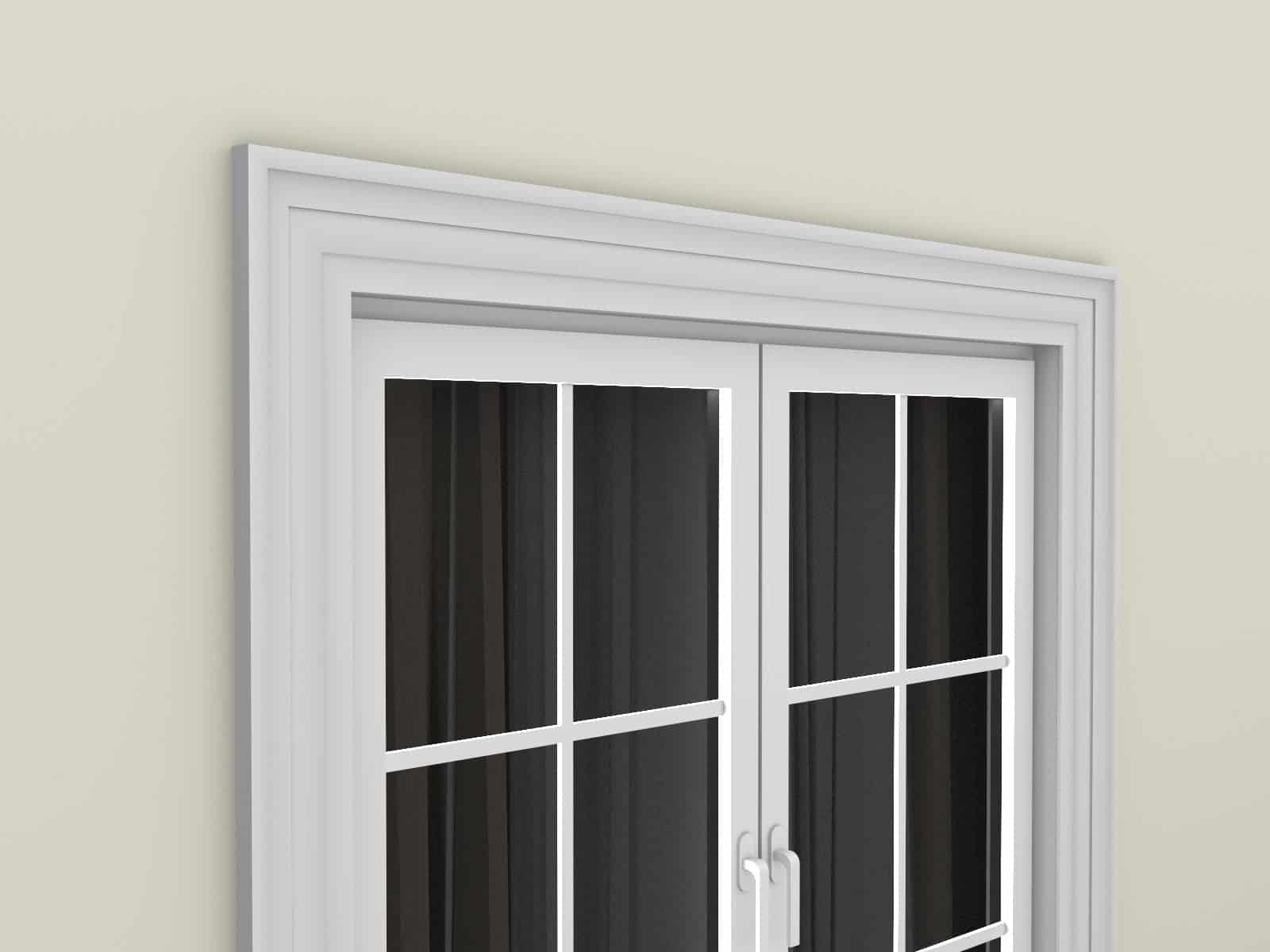 Window Frame Cornice Plaster Coated EPS O-202 40mm x 155mm