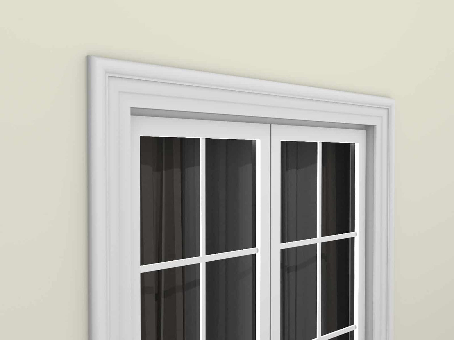 Window Frame Cornice Plaster Coated EPS O-209 40mm x 140mm