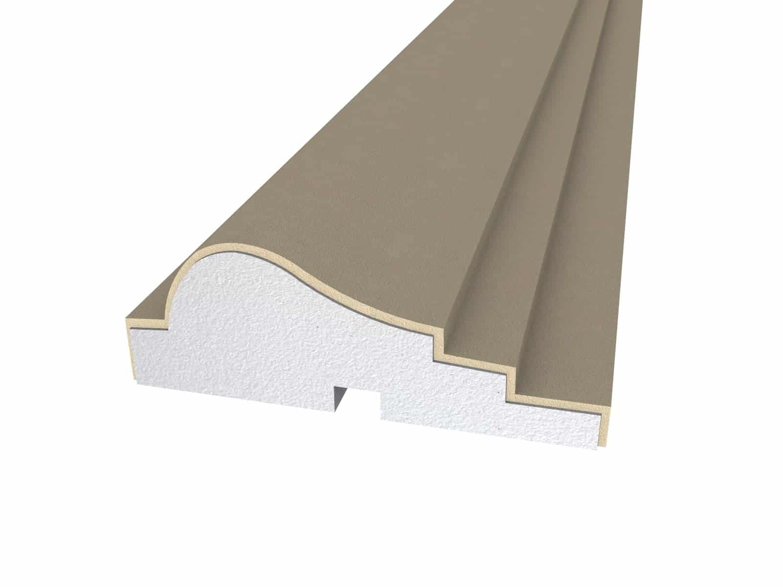 Window Frame Cornice Plaster Coated EPS O-20 35mm x 100mm