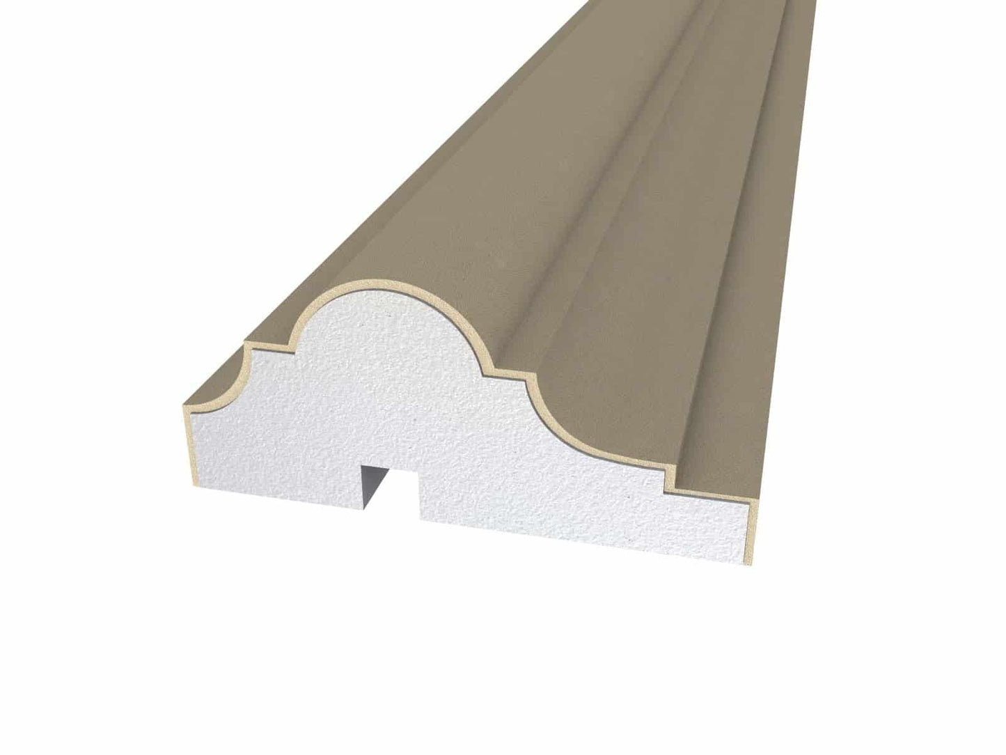 Window Frame Cornice Plaster Coated EPS O-24 35mm x 80mm