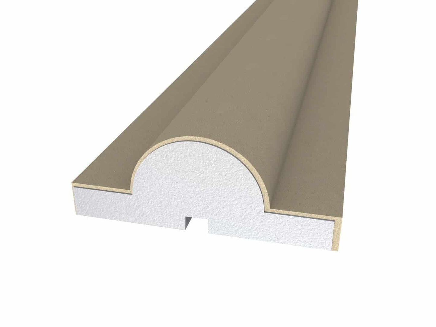Window Frame Cornice Plaster Coated EPS O-25 30mm x 80mm