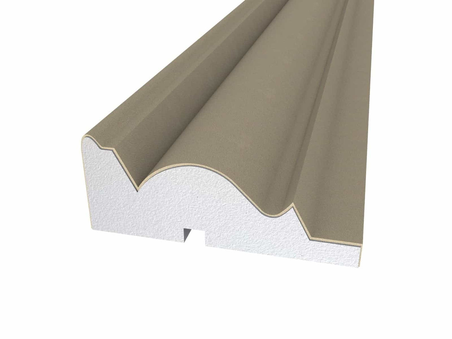 Window Frame Cornice Plaster Coated EPS O-31 35mm x 90mm