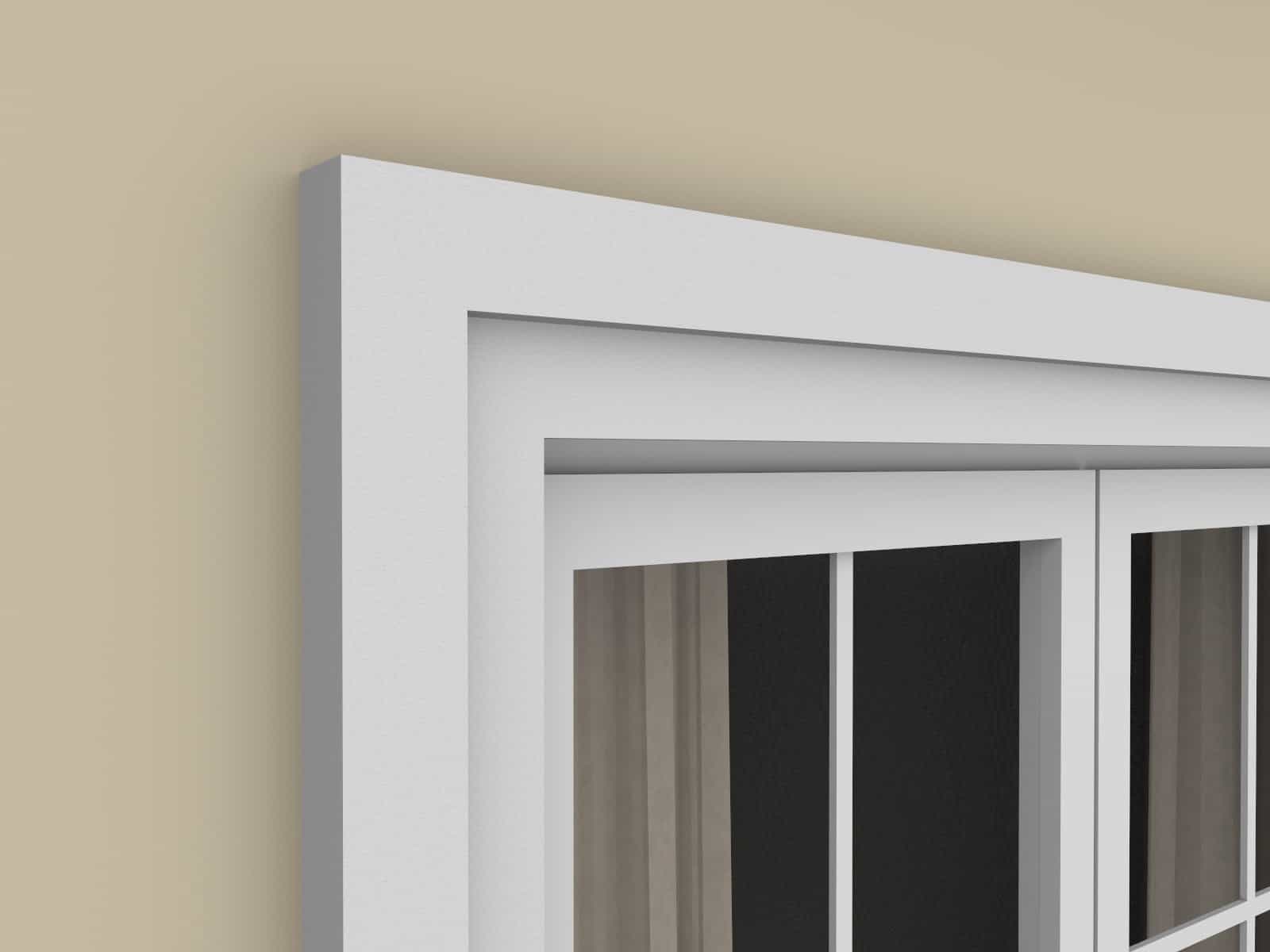 Window Frame Cornice Plaster Coated EPS O-32 30mm x 80mm