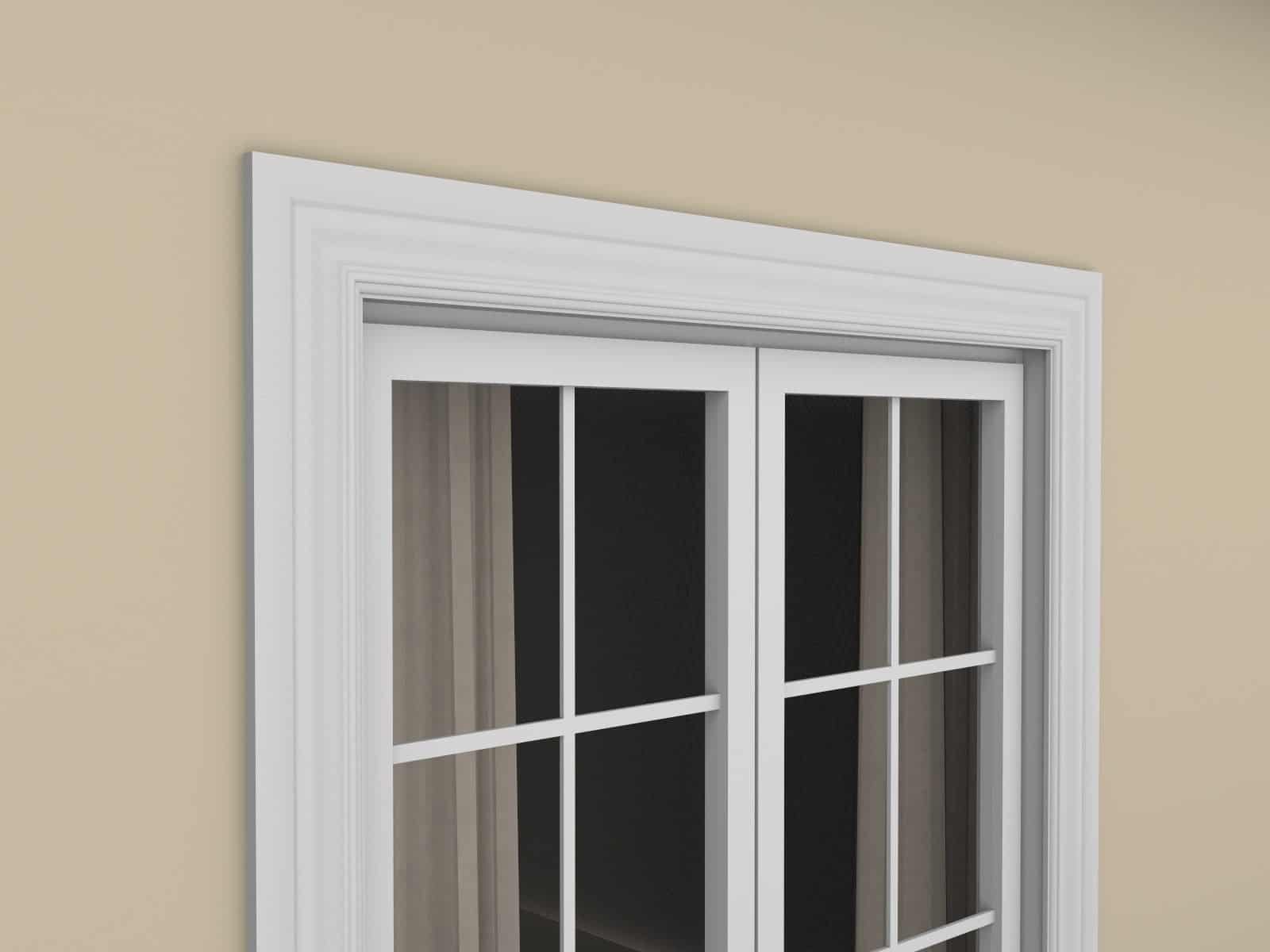 Window Frame Cornice Plaster Coated EPS O-16 20mm x 120mm