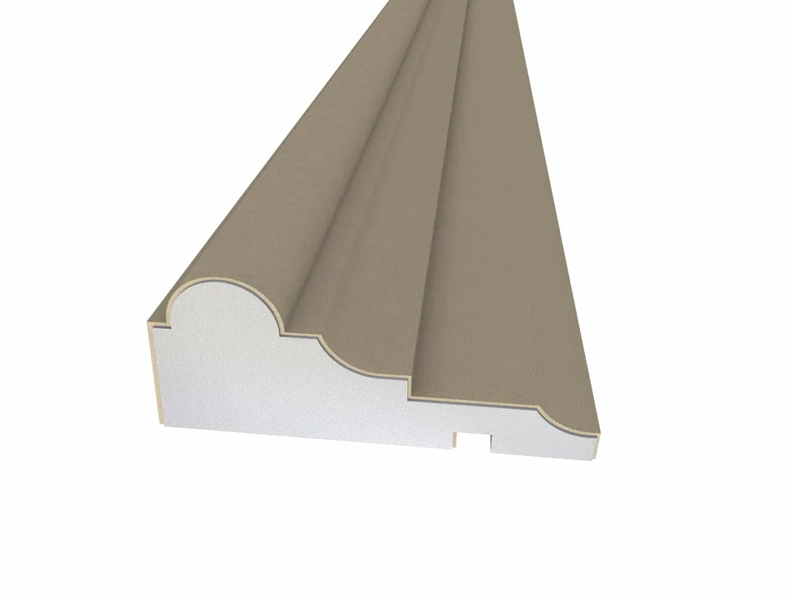 Window Frame Cornice Plaster Coated EPS O-113 50mm x 120mm