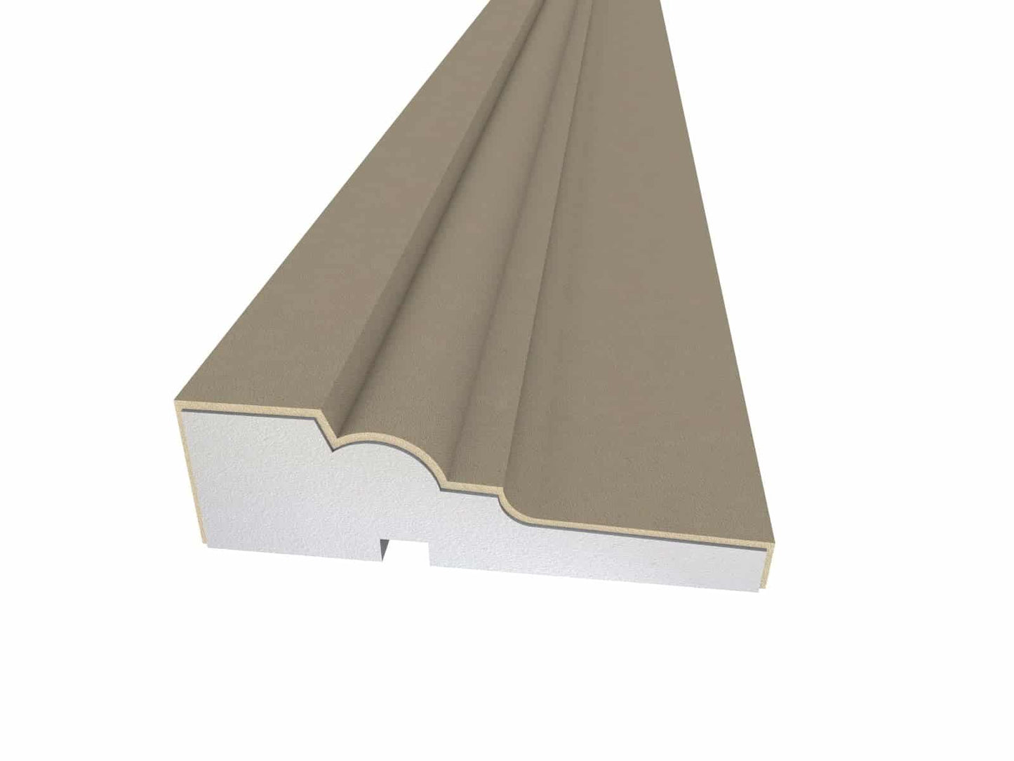 Window Frame Cornice Plaster Coated EPS O-115 35mm x 115mm