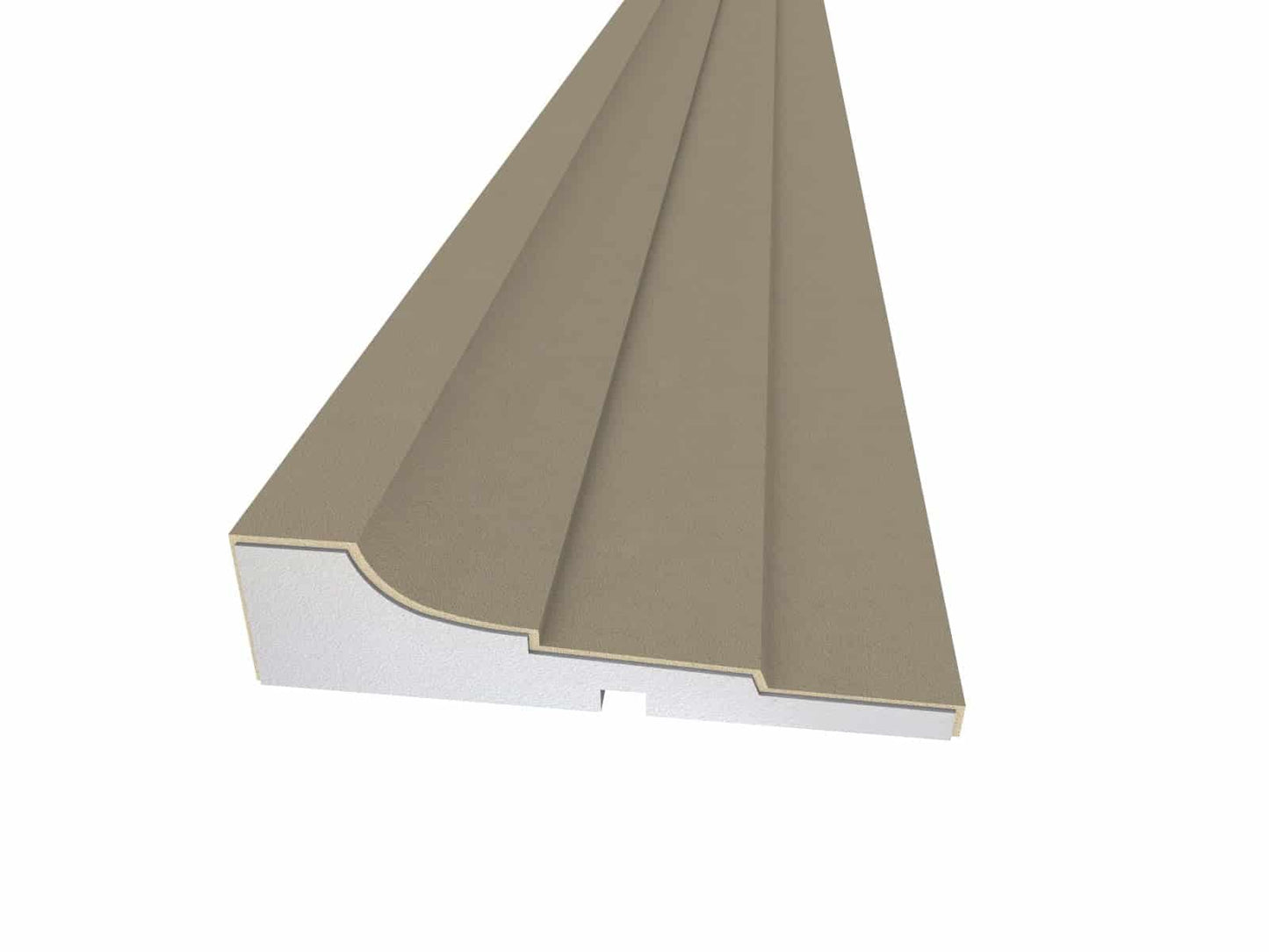 Window Frame Cornice Plaster Coated EPS O-202 40mm x 155mm