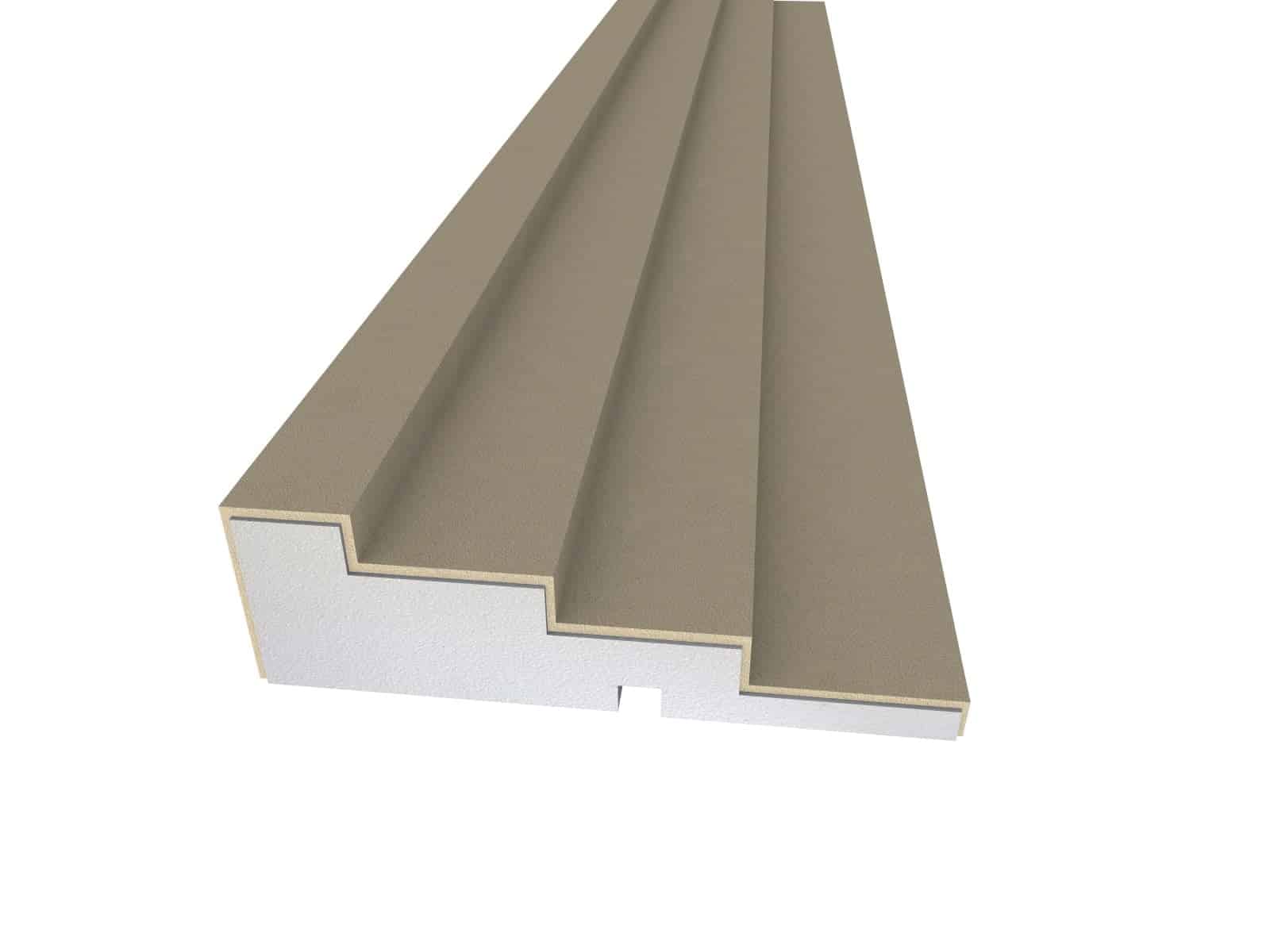 Window Frame Cornice Plaster Coated EPS O-207 45mm x 150mm